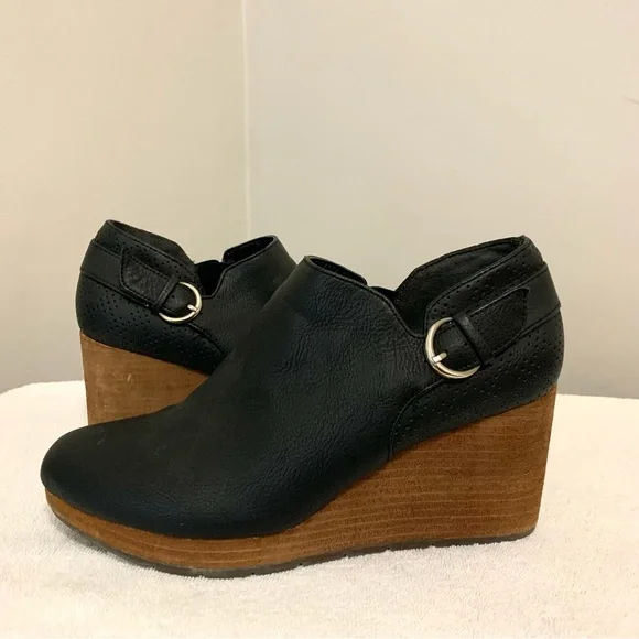 Dr Scholl’s Black Wedge Zip Ankle Shoe - Picture 8 of 10